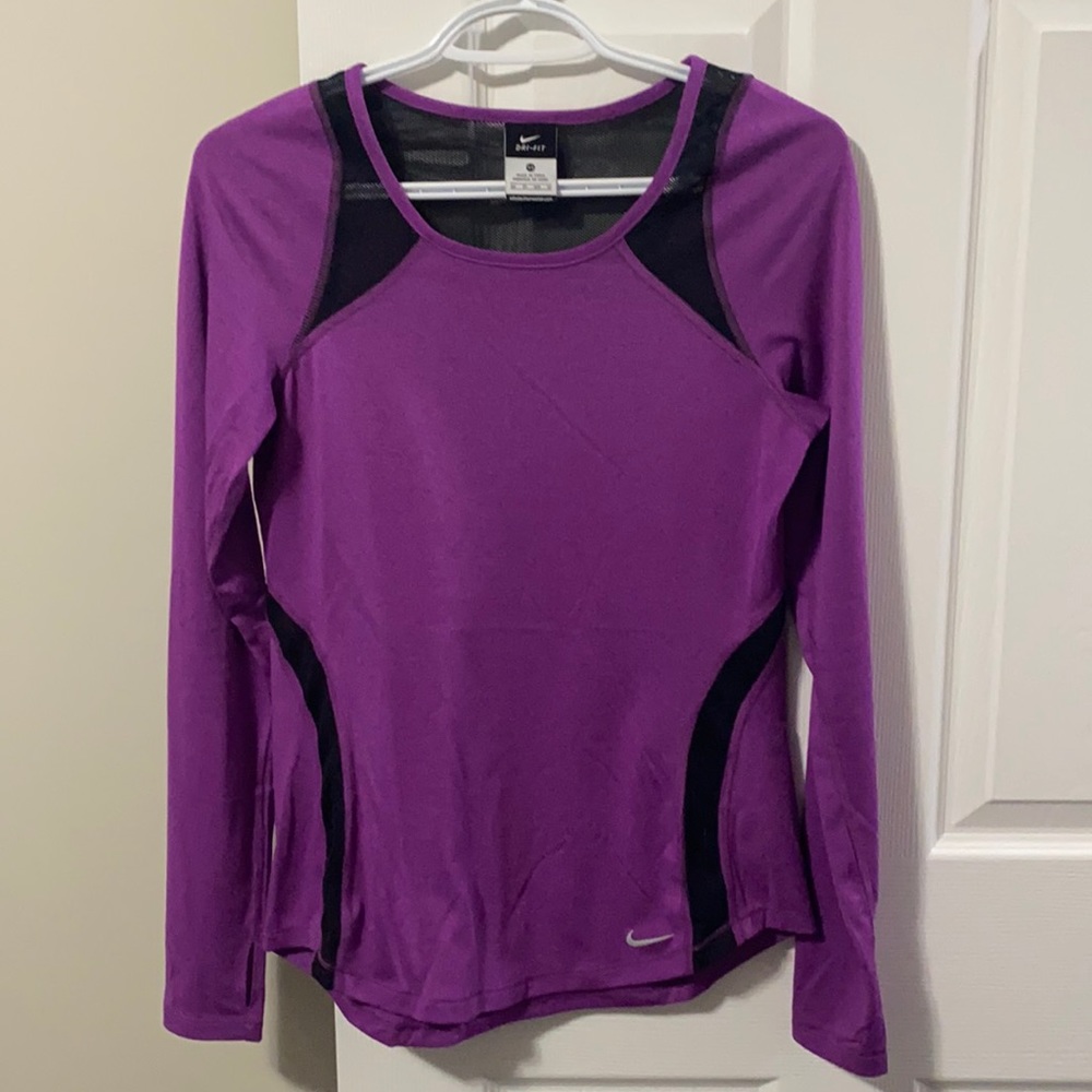 NIKE dri-fit long sleeve with mesh